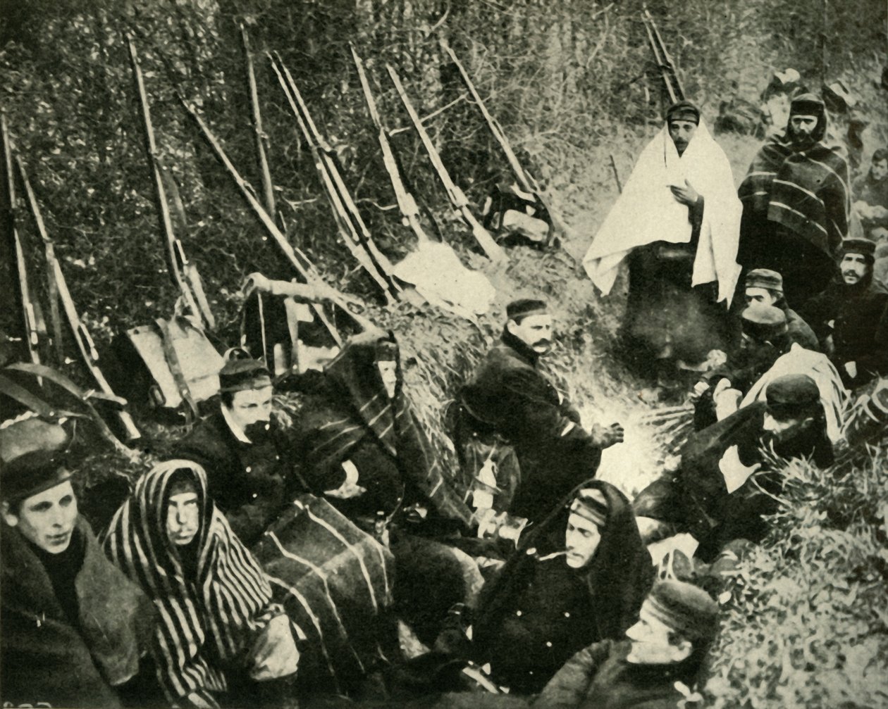 الجنود البلجيكيون في الخنادق ، الحرب العالمية الأولى ، 1914 ، c1920. بواسطة غير معروف