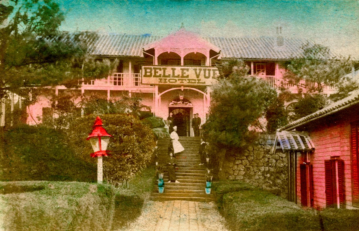 فندق Belle Vue ، ناغازاكي ، اليابان ، قبل عام 1920 بواسطة غير معروف