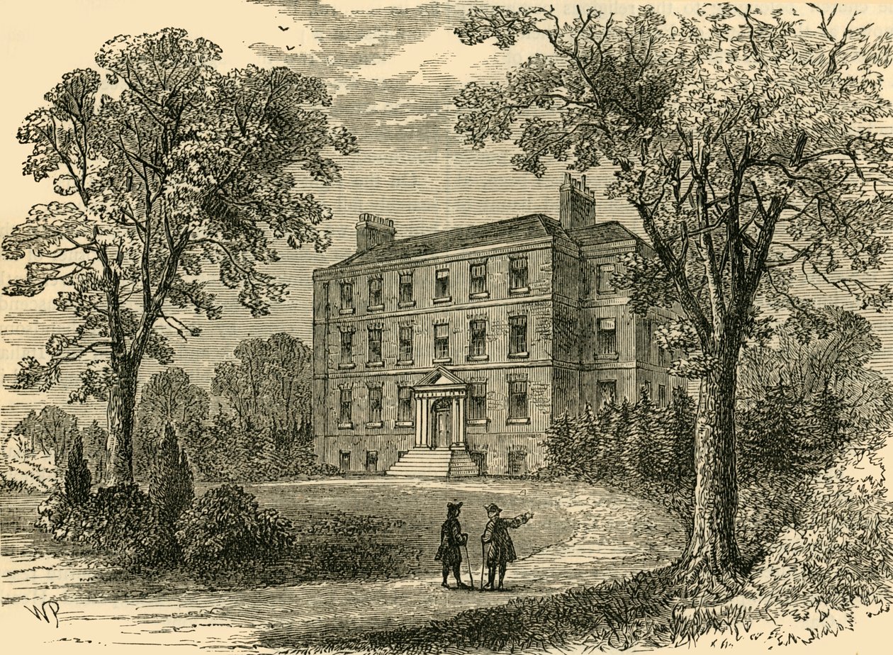Belsize House في عام 1800 ، c1876. بواسطة غير معروف
