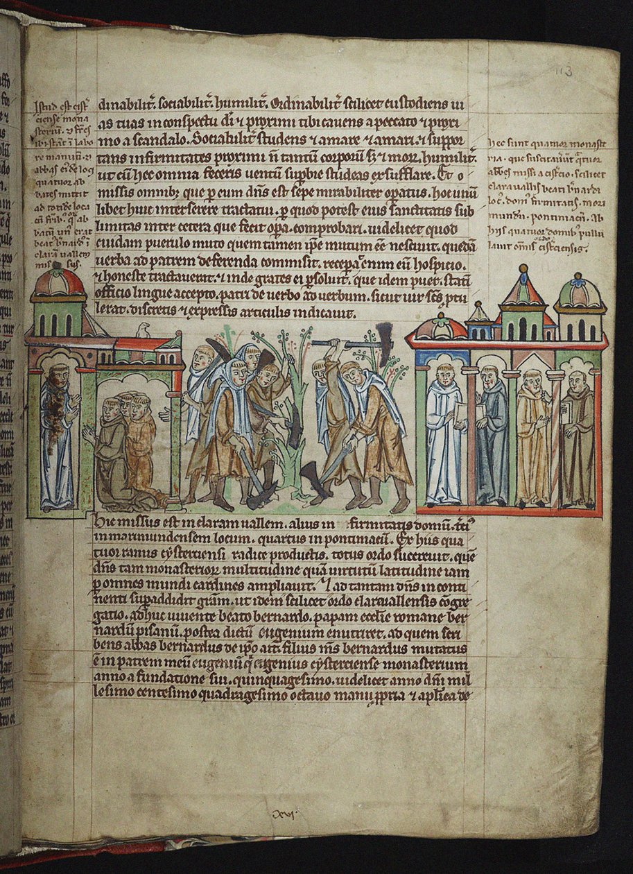 أرسل برنارد من كليرفو رهبانًا إلى بيوت بناتهم ، رهبان سيسترسيان ، 1249-1250. بواسطة غير معروف