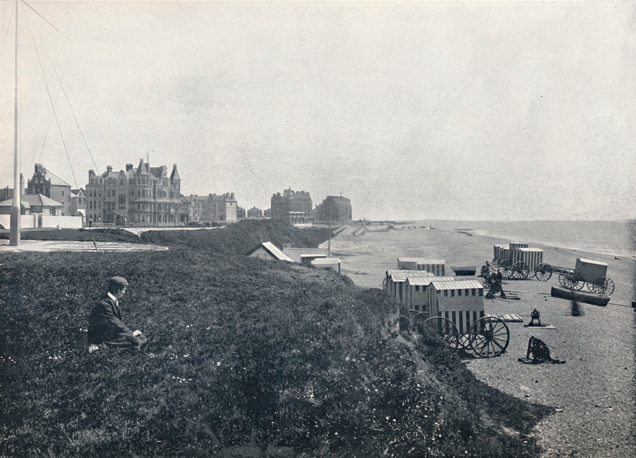 Bexhill - الفنادق والشاطئ ، 1895 بواسطة غير معروف
