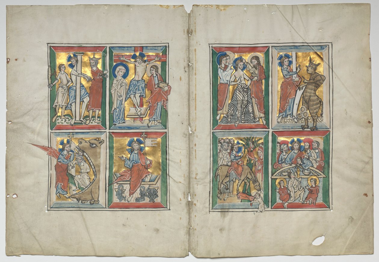 Bifolio مع مشاهد من حياة المسيح ، 1230-1240. بواسطة غير معروف