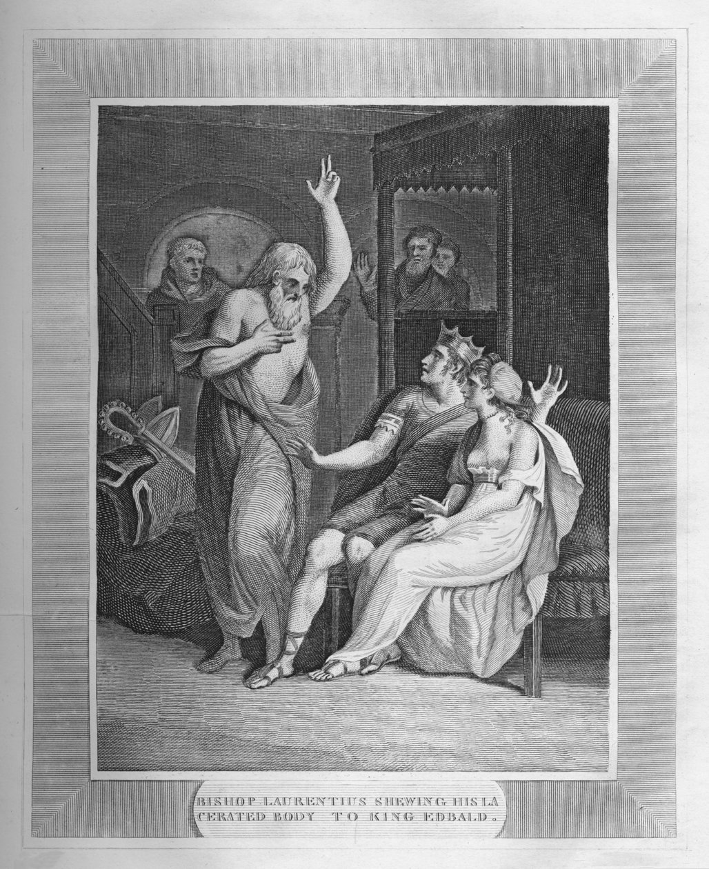 المطران لورنيتيوس شوينغ جسده المرسوم للملك إدبالد ، 1838 بواسطة غير معروف