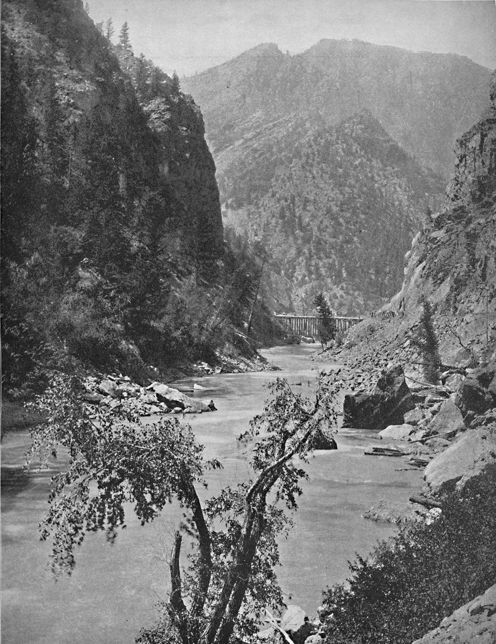 الوادي الأسود من Gunnison ، العقيد ، c1897. بواسطة غير معروف