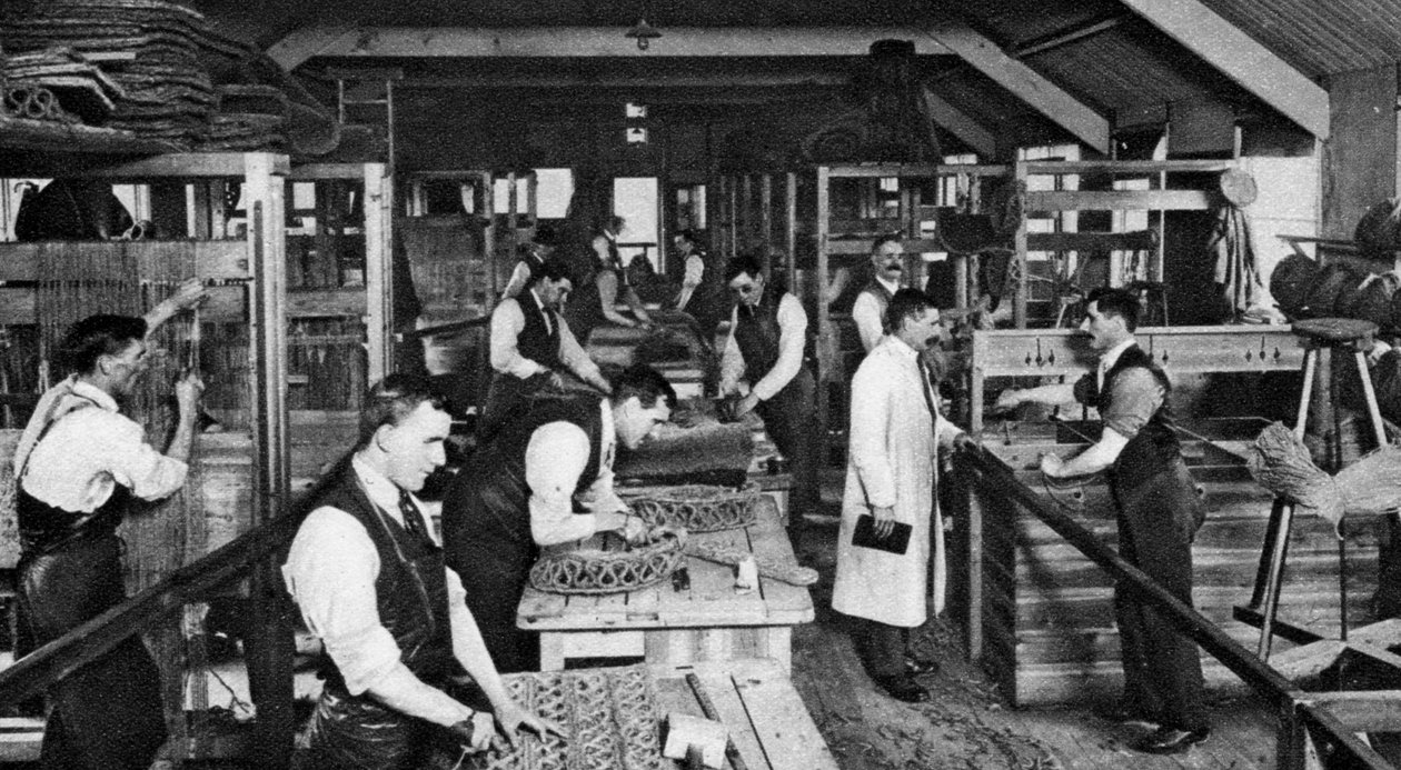صانعو الحصير العميان في سانت دونستانس ، لندن ، 1926-1927 بواسطة غير معروف