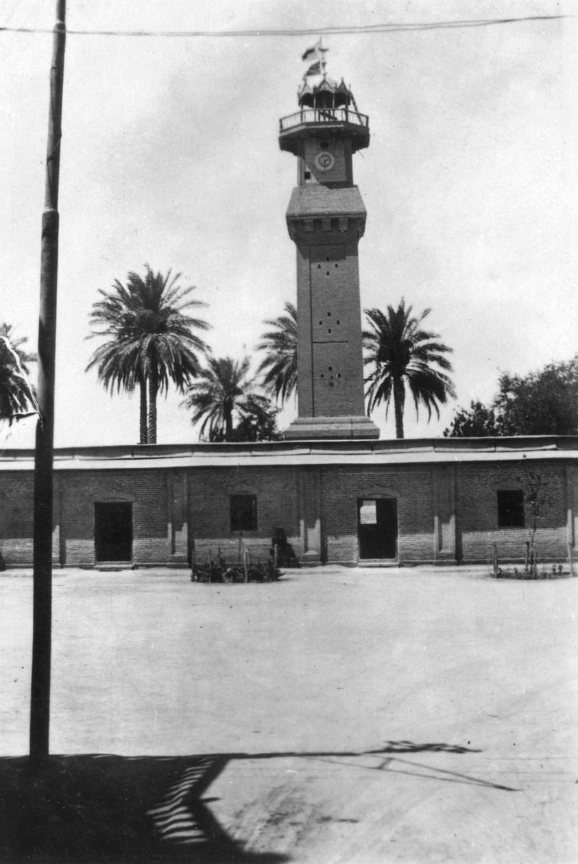 برج بلوك ، المستشفى العام البريطاني 31 ، بغداد ، بلاد الرافدين ، الحرب العالمية الأولى ، 1918 بواسطة غير معروف