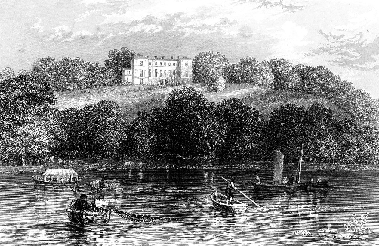 ركوب الزوارق على نهر التايمز بالقرب من Henley ، Oxfordshire ، 1830 بواسطة غير معروف