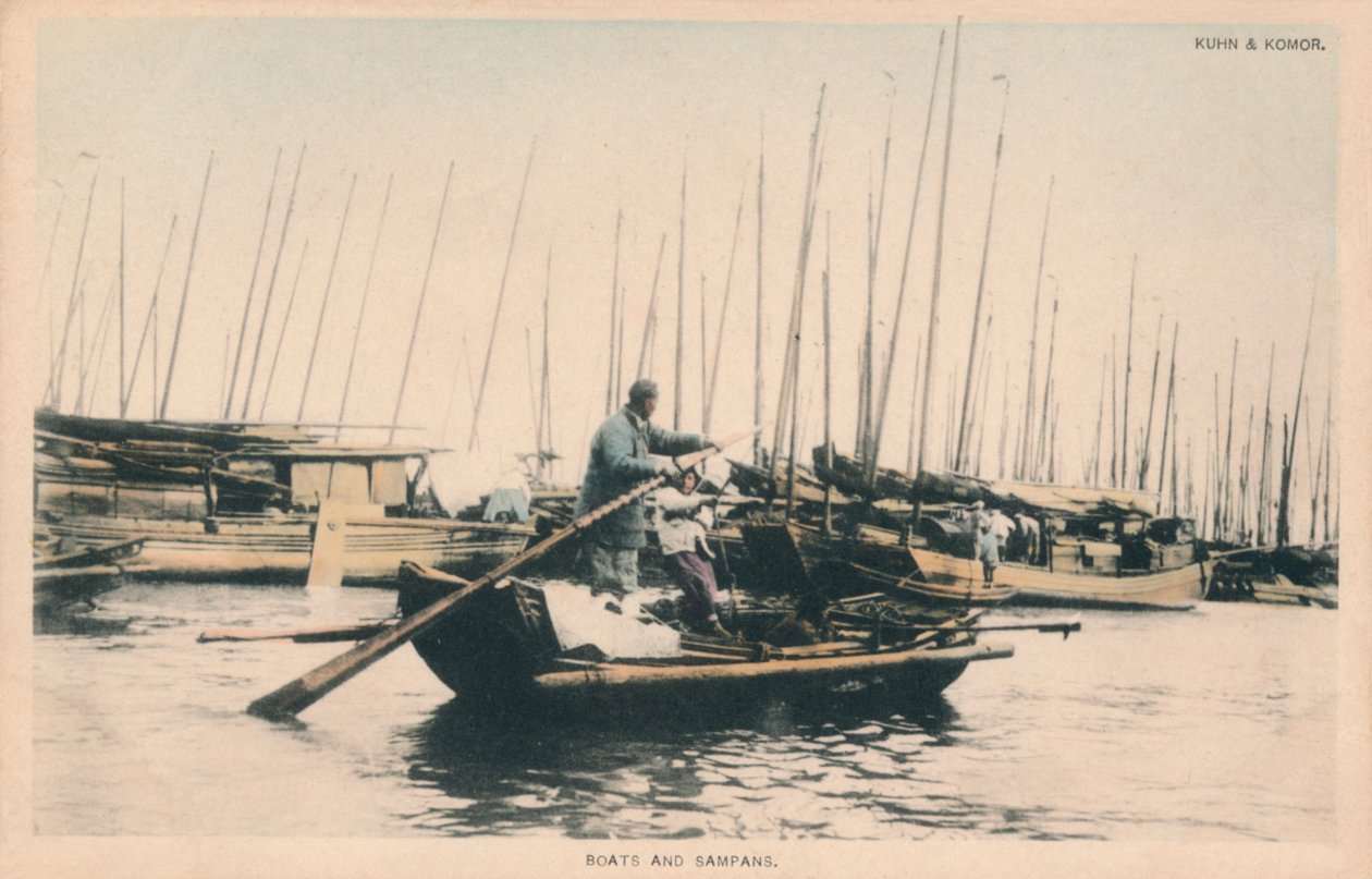 القوارب والسامبان ، c1910. بواسطة غير معروف