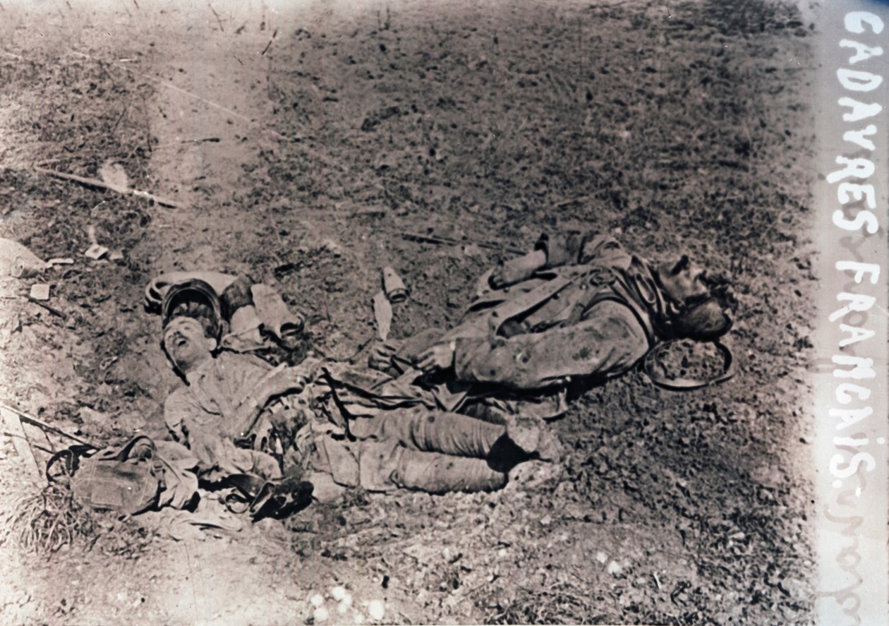 جثث الجنود الفرنسيين القتلى ، c1914-c1918 بواسطة غير معروف