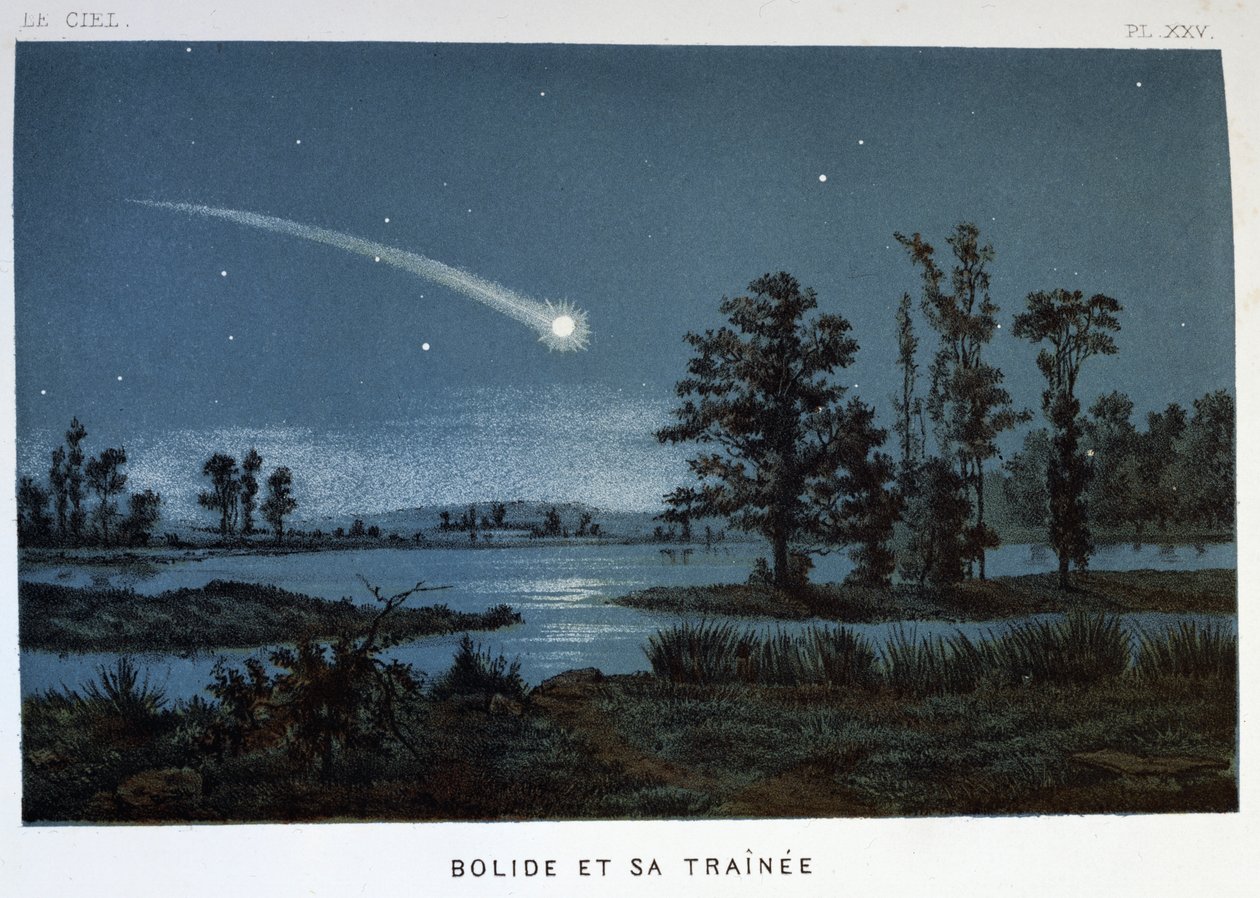 Bolide وقطارها ، 1870 بواسطة غير معروف
