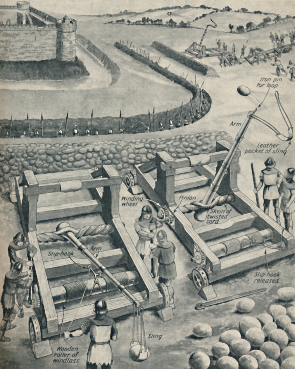 قصف حصن في Saxon Times ، c1934 بواسطة غير معروف