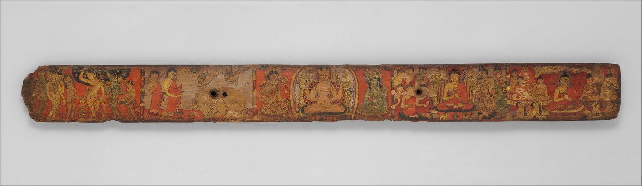 غلاف كتاب من مخطوطة Ashtasahasrika Prajnaparamita Sutra ، القرنين العاشر والحادي عشر. بواسطة غير معروف