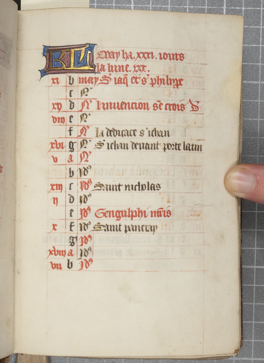 Book of Hours, c.1450 (ink on vellum) بواسطة غير معروف