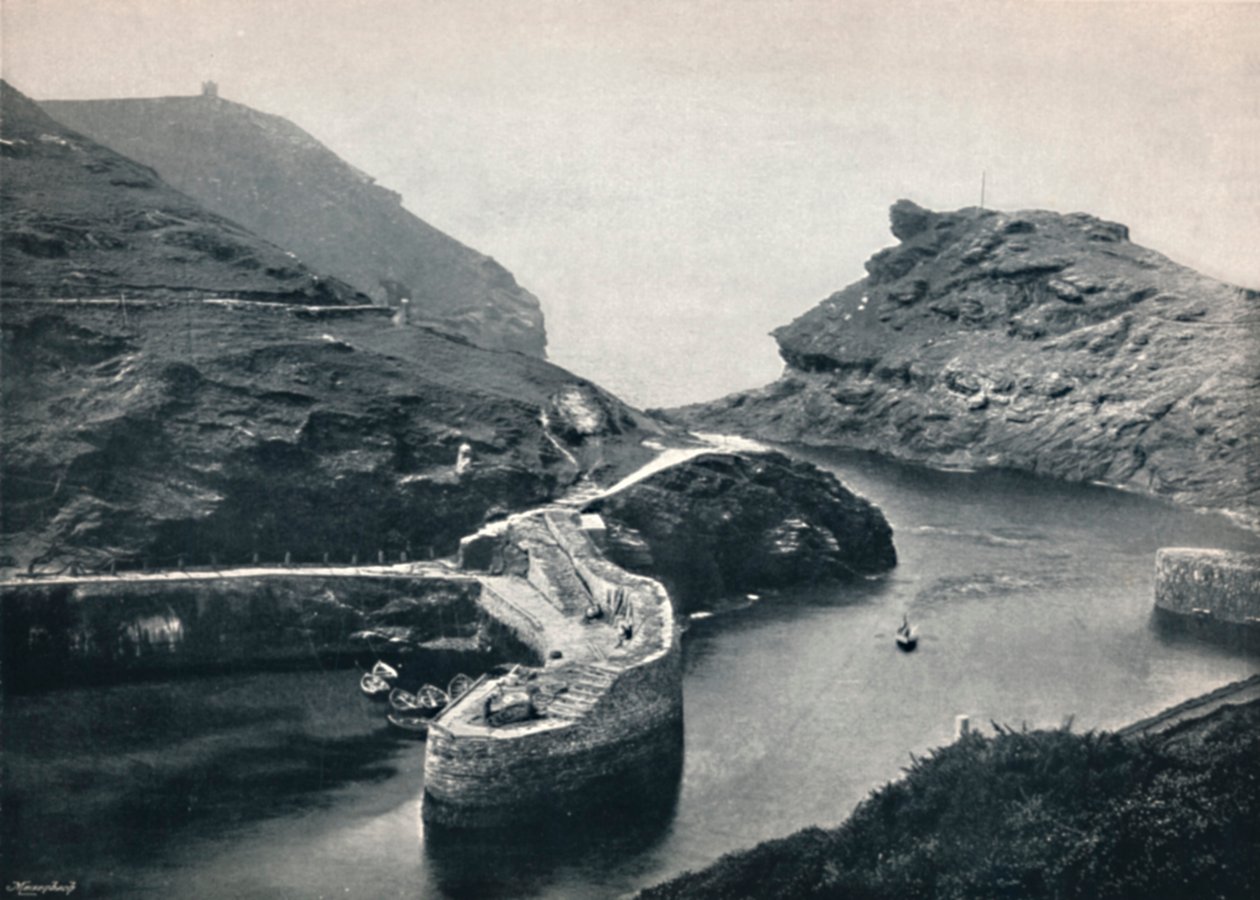 Boscastle - منظر للميناء ، 1895 بواسطة غير معروف