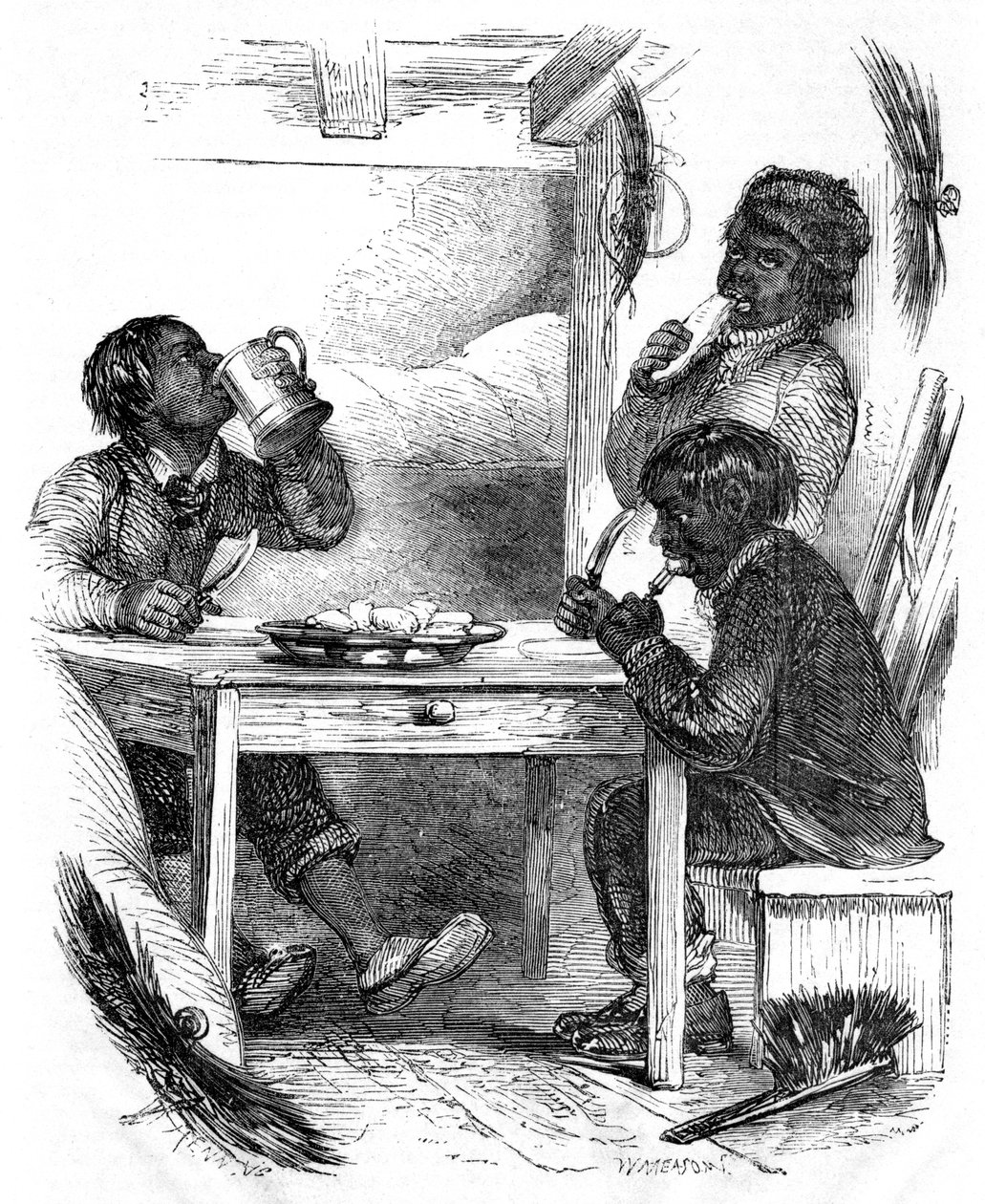 مدخنة الصبي تجتاح أكل وجبة المساء ، 1861 بواسطة غير معروف