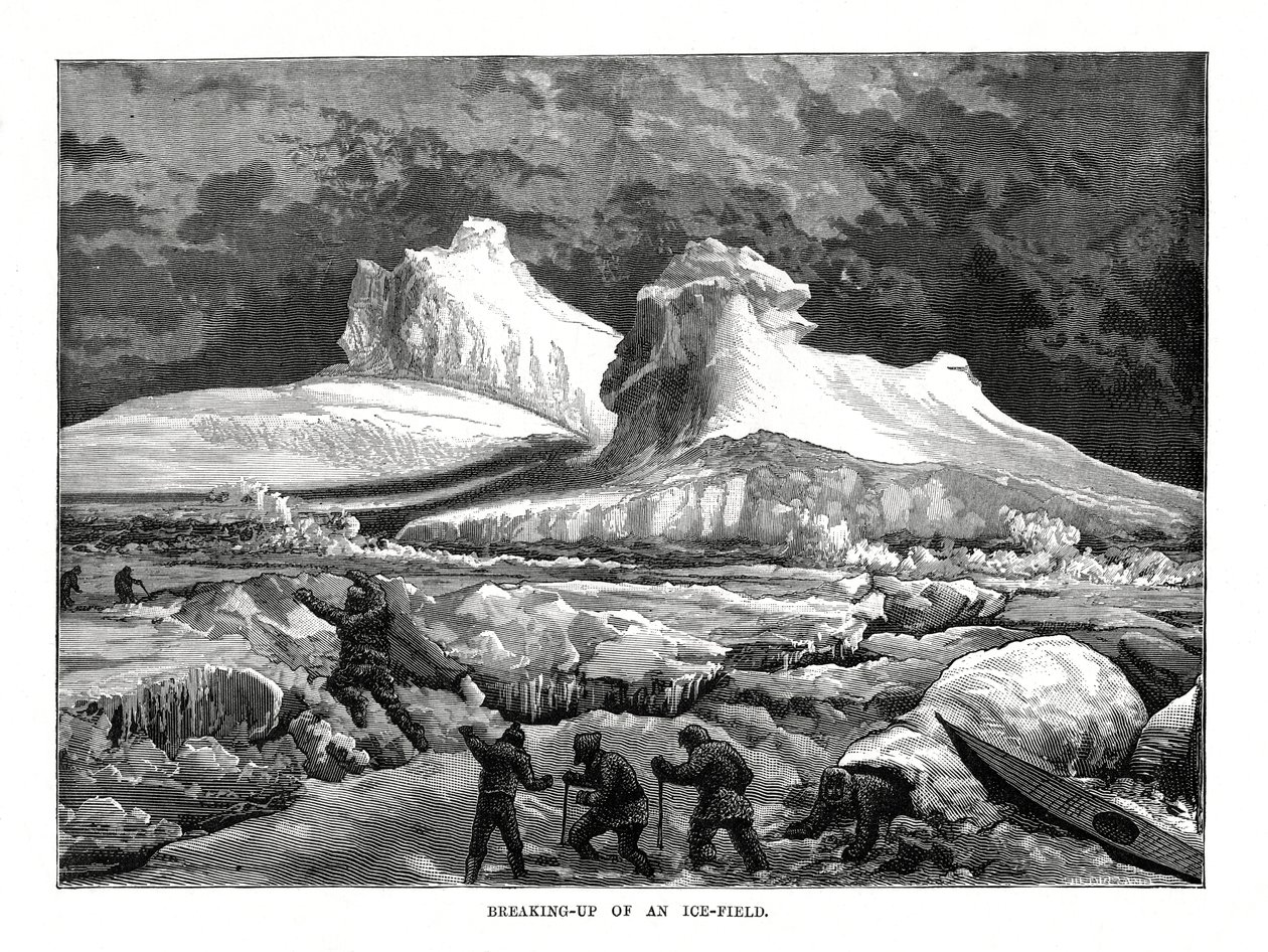 تفكك حقل الجليد ، 1877 بواسطة غير معروف