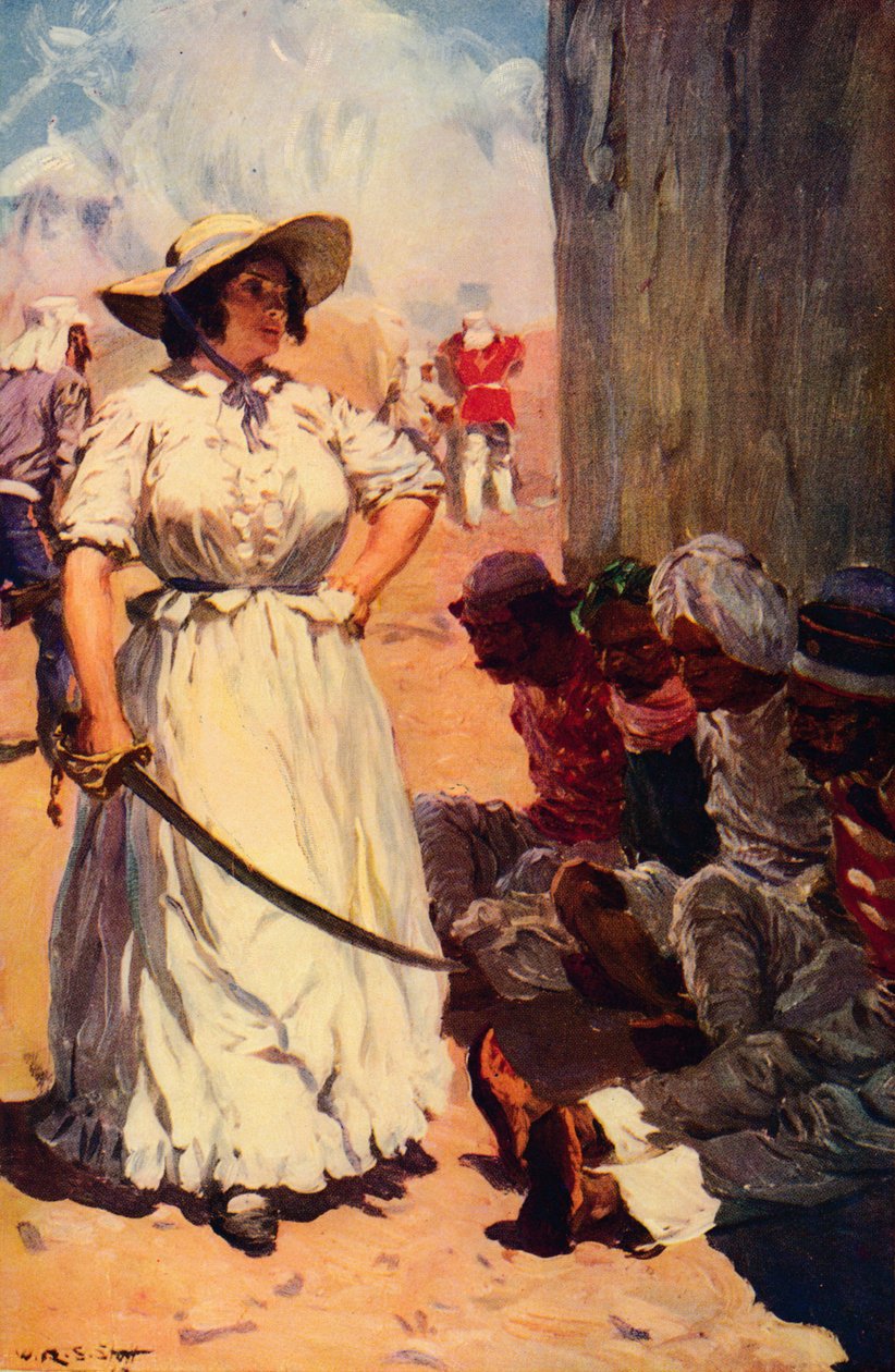 بريدجيت ويدوسون على الحرس في Cawnpore ، 1857 c1912 بواسطة غير معروف