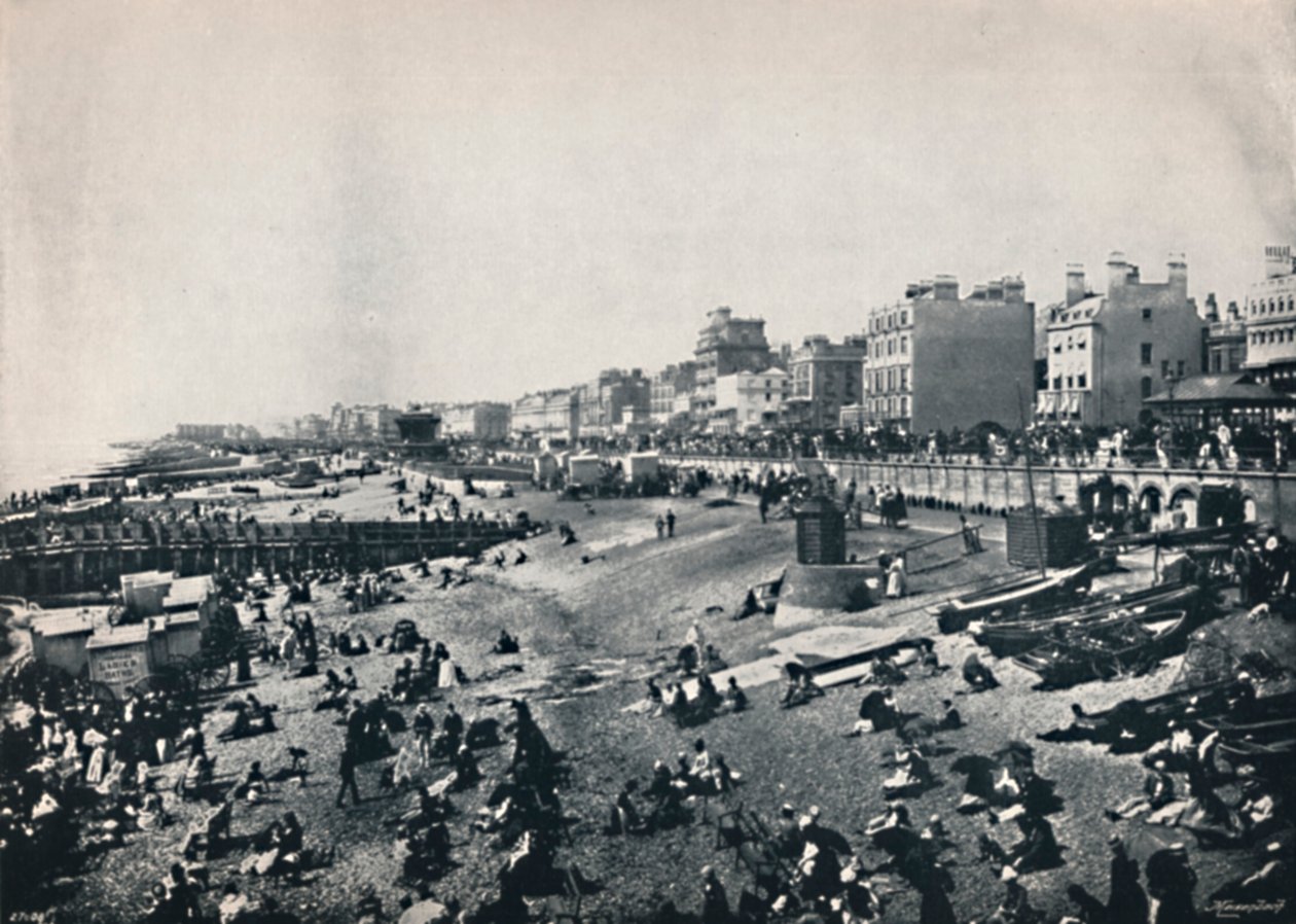 برايتون - امتداد طويل للشاطئ ، 1895 بواسطة غير معروف