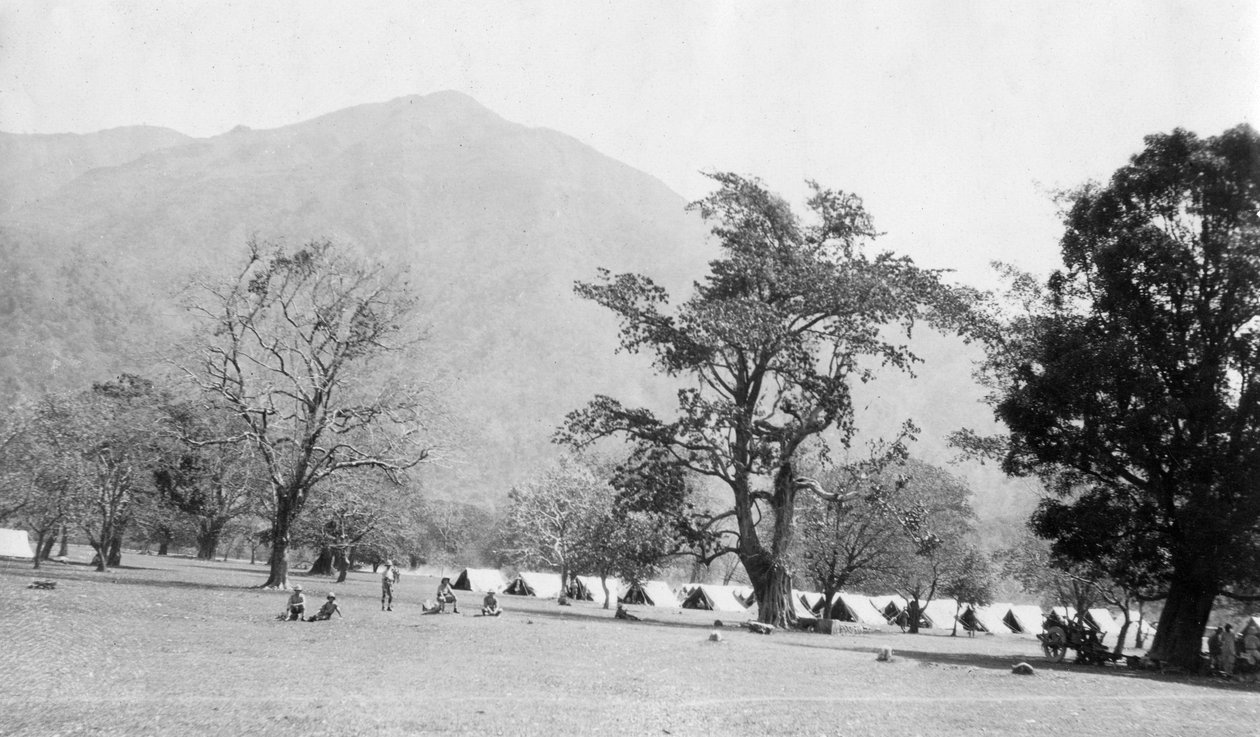 معسكر الجيش البريطاني ، كالسي ، الهند ، 1917 بواسطة غير معروف