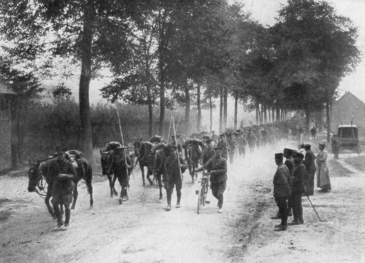 لانسرو الفرسان البريطانيون ، فرنسا ، 1914 بواسطة غير معروف