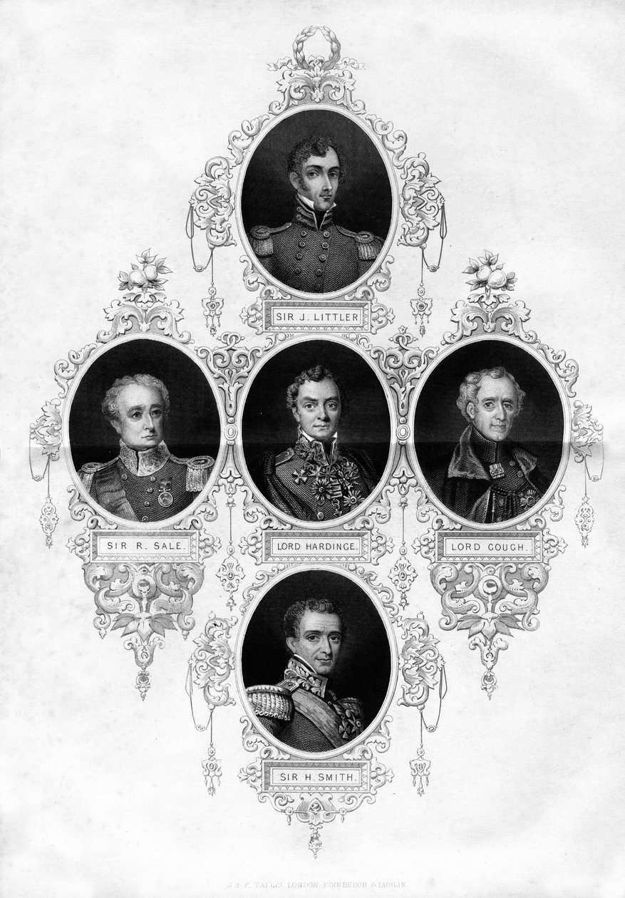 شخصيات عسكرية بريطانية ومرشدون ميدانيون ، 1837 بواسطة غير معروف