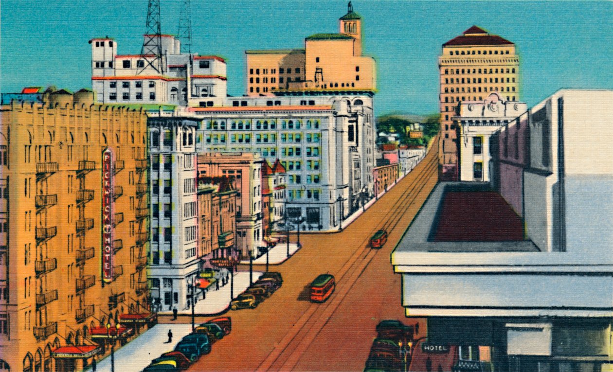 برودواي. سان دييغو ، كاليفورنيا ، c1941 بواسطة غير معروف