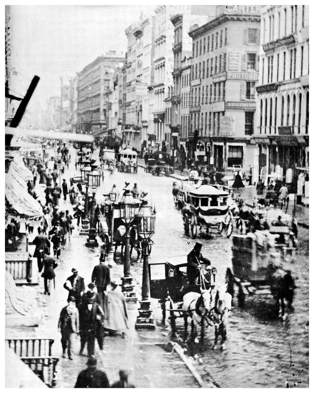 برودواي وشارع سبرينج ، مدينة نيويورك ، الولايات المتحدة الأمريكية ، 1867 1955 بواسطة غير معروف
