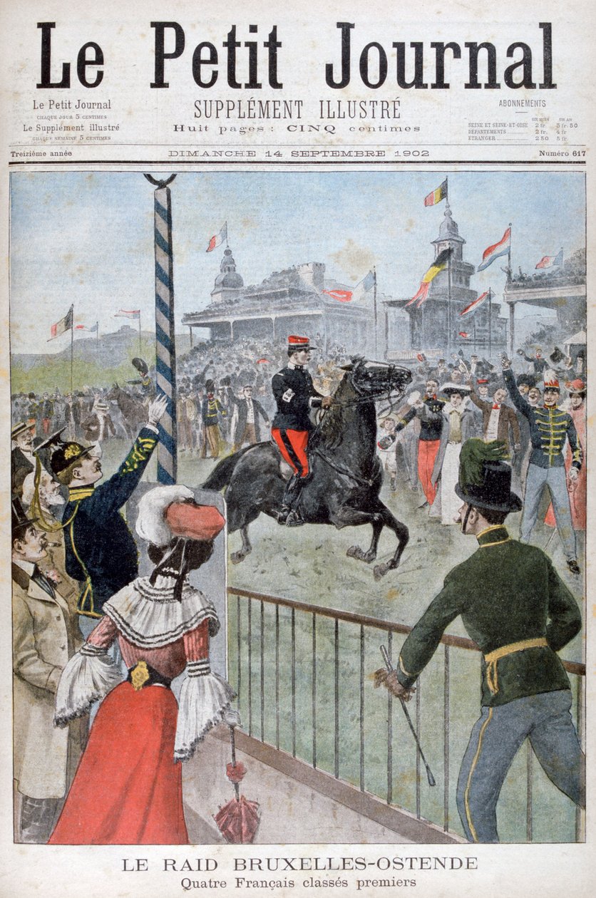 بروكسل إلى سباق الخيل أوستند ، 1902 بواسطة غير معروف