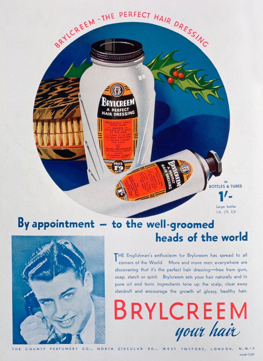 إعلان Brylcreem ، 1938 بواسطة غير معروف