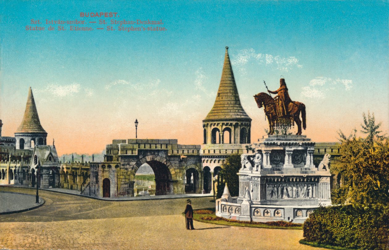 بودابست. - تمثال سانت ستيفنز ، c1900. بواسطة غير معروف