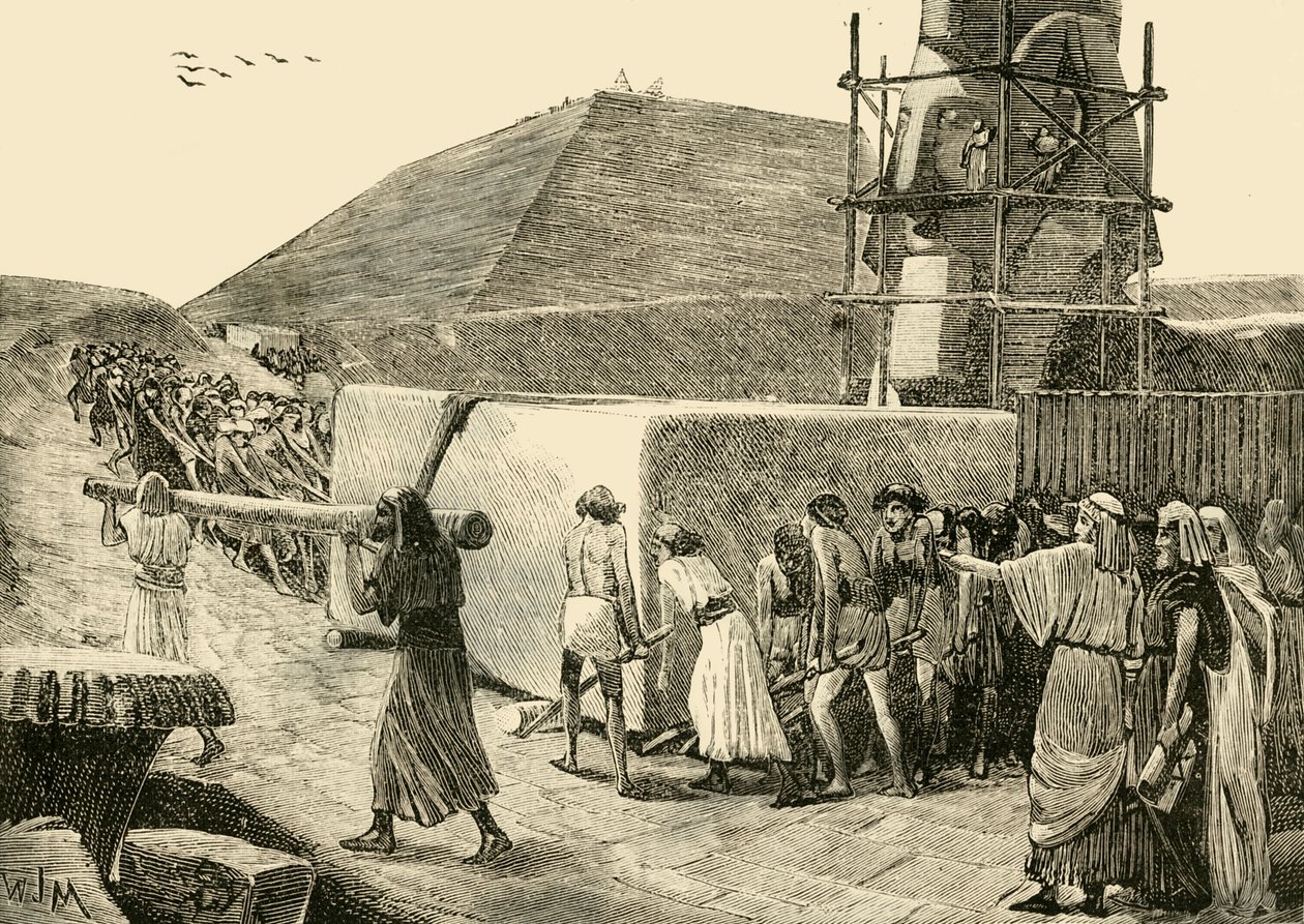 بناء هرم 1890. بواسطة غير معروف