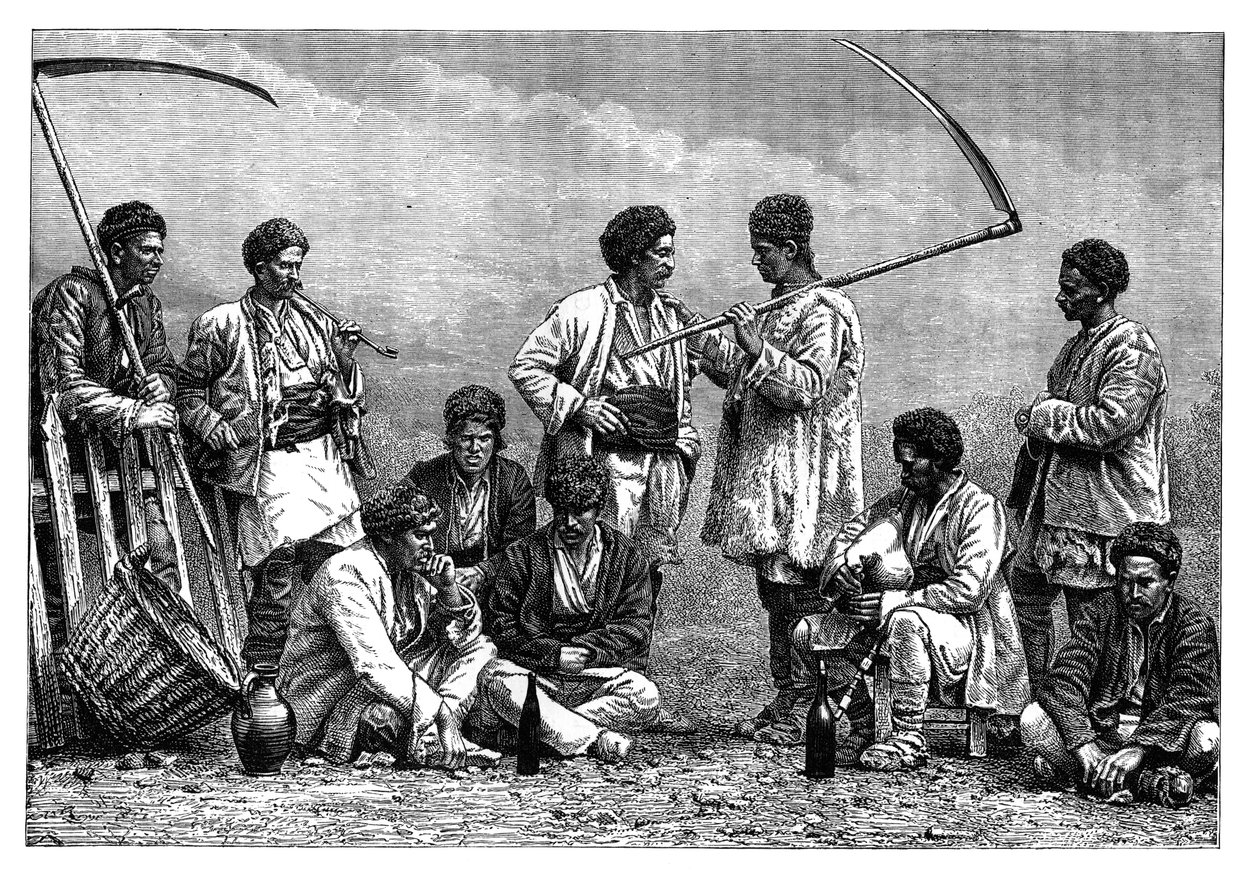 الفلاحون البلغار ، c1890 بواسطة غير معروف