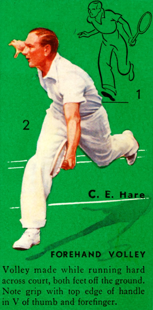 CE هير - Forhand Volley ، c1935. بواسطة غير معروف