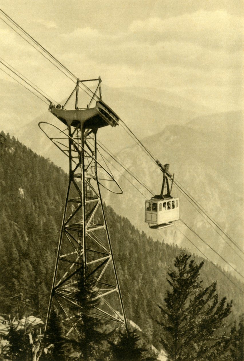 تلفريك ، جبال راكس ، النمسا السفلى ، c1935. بواسطة غير معروف