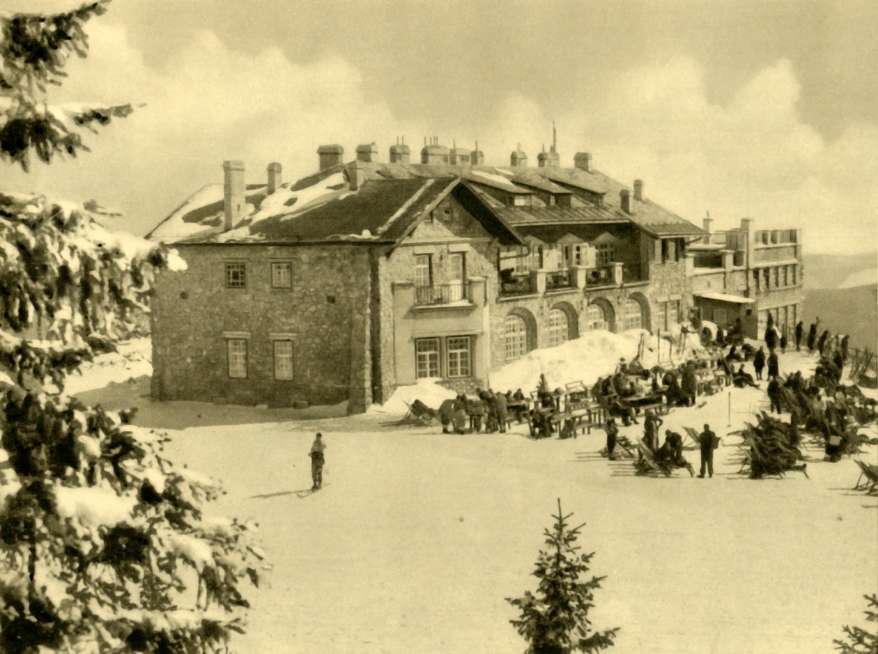 محطة التلفريك ، جبال راكس ، النمسا السفلى ، c1935. ال بواسطة غير معروف
