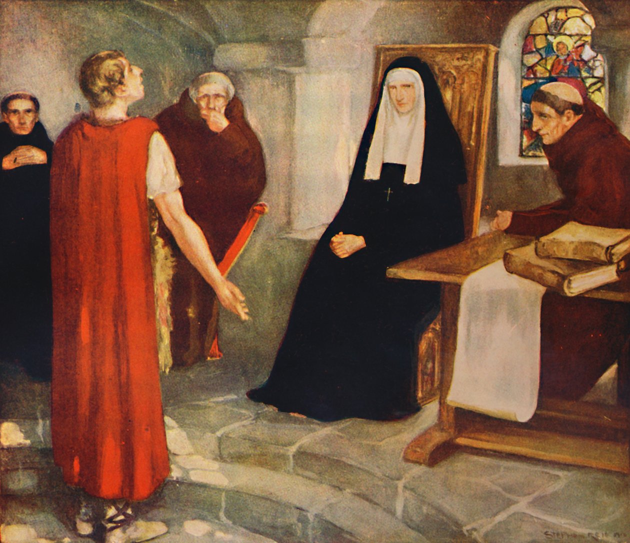 Caedmon قبل سانت هيلدا ، 1912 بواسطة غير معروف