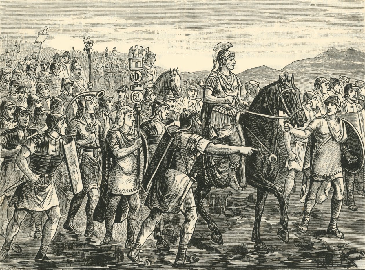 قيصر عبور روبيكون ، 1890. بواسطة غير معروف