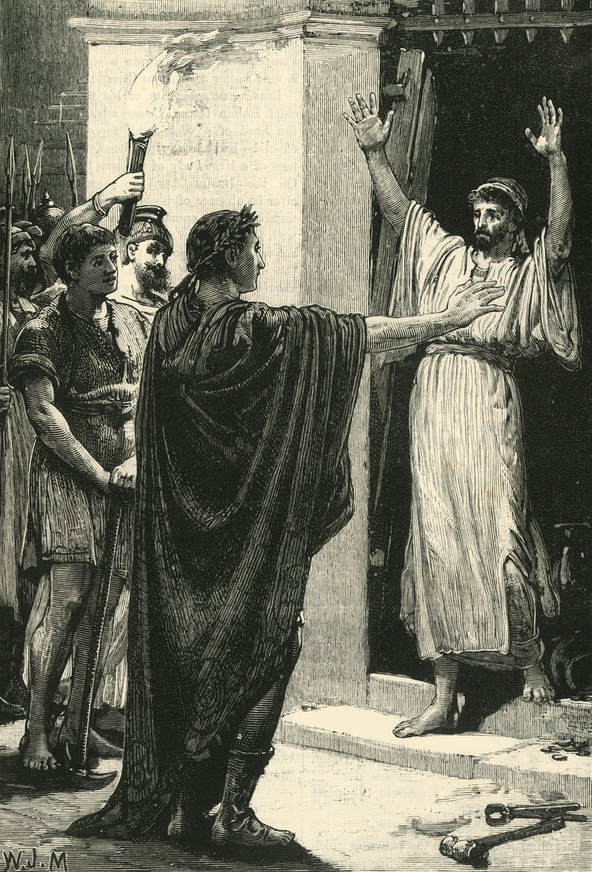 قيصر يمتلك نفسه من الكنز في معبد زحل ، 1890. بواسطة غير معروف