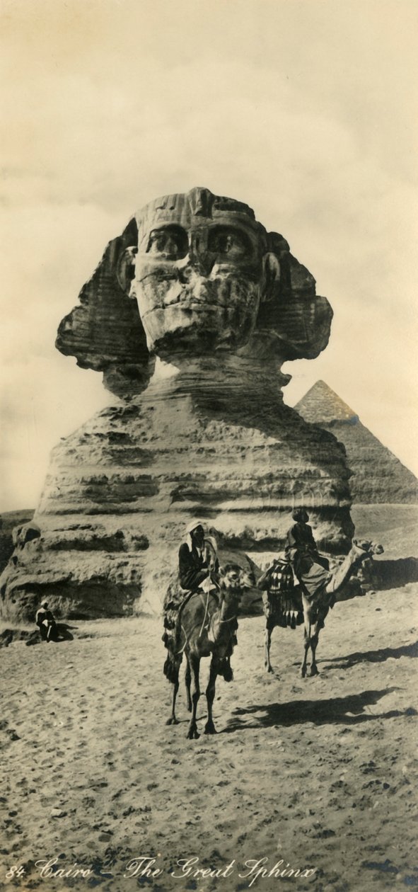 القاهرة - أبو الهول ، c1918-c1939. بواسطة غير معروف