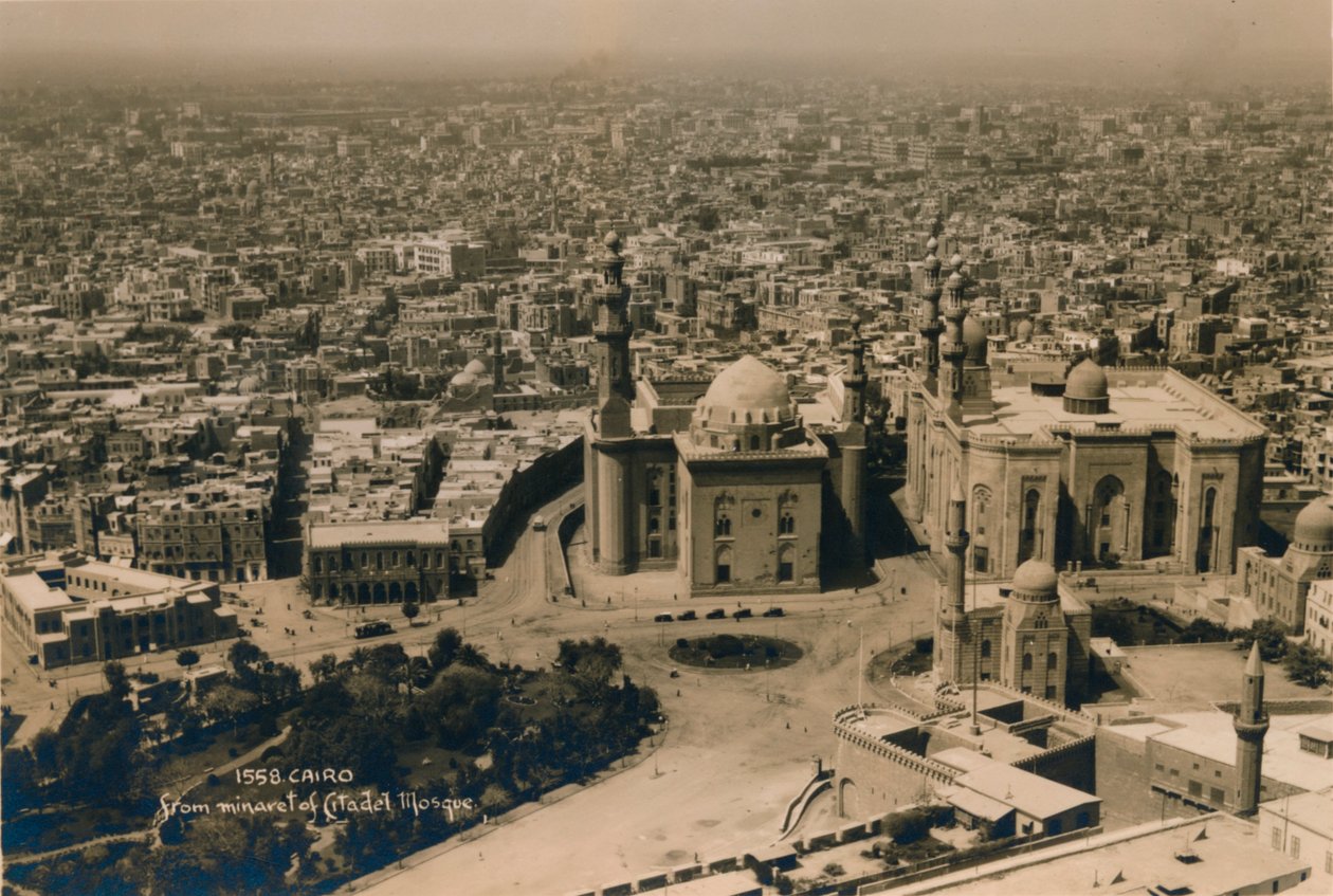القاهرة ، من مئذنة مسجد القلعة ، 1936 بواسطة غير معروف