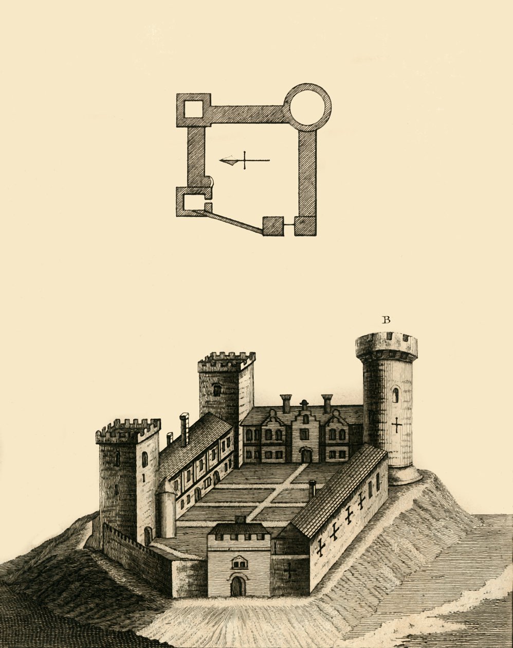 قلعة كامبريدج ، c1783. بواسطة غير معروف