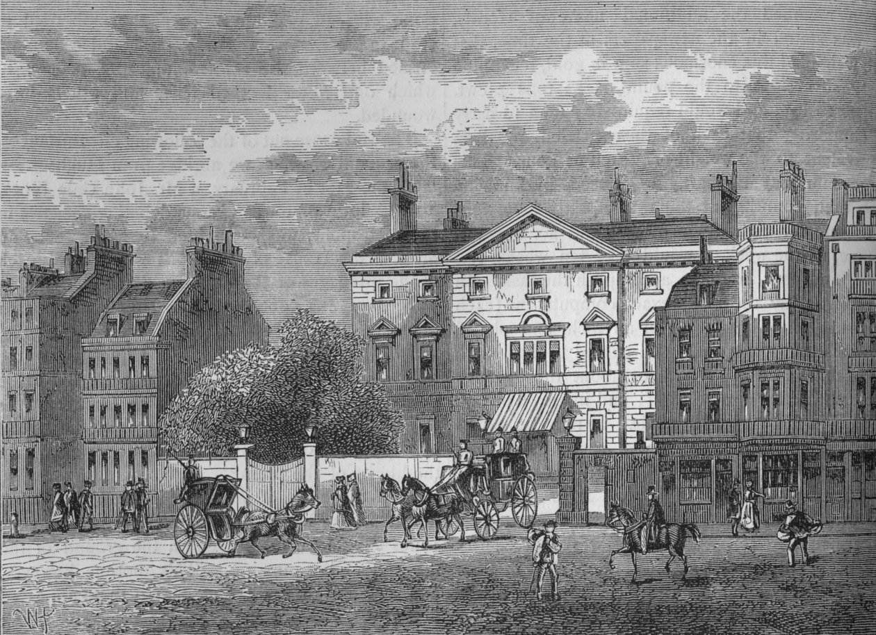 كامبريدج هاوس ، وستمنستر ، لندن ، c1854 1878 بواسطة غير معروف