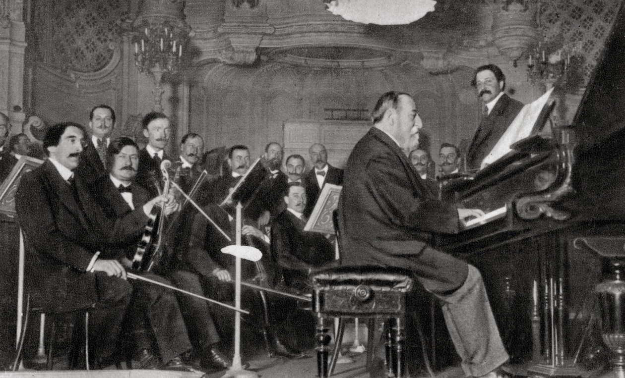 كاميل سان ساينز ، مؤلف موسيقي وموسيقي وموصل فرنسي ، 1910 بواسطة غير معروف