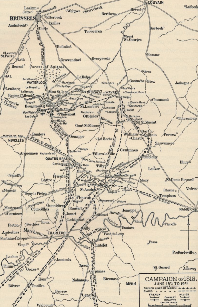 حملة 1815. من 15 إلى 19 يونيو 1896. بواسطة غير معروف