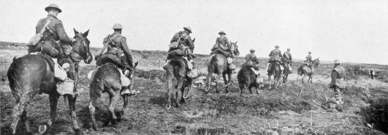 سلاح الفرسان الكندي ، فيمي ، فرنسا ، الحرب العالمية الأولى ، أبريل 1917 بواسطة غير معروف