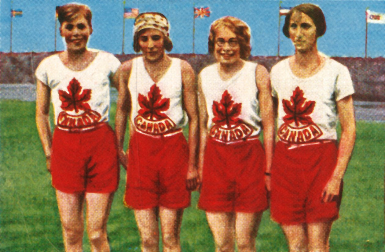 المنتخب الكندي ، سباق 4 × 100 متر سيدات ، 1928. بواسطة غير معروف