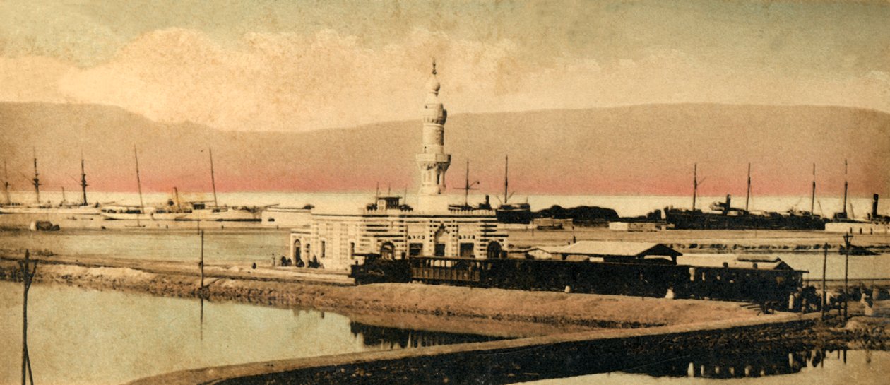 قناة السويس - محطة تربلان ، c1918-c1939. بواسطة غير معروف