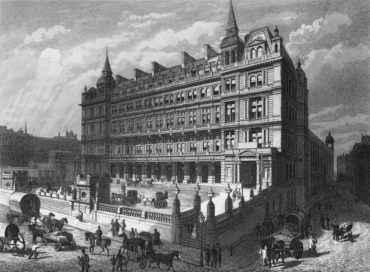 محطة سكة حديد شارع كانون ، مدينة لندن ، c1870 1878 بواسطة غير معروف