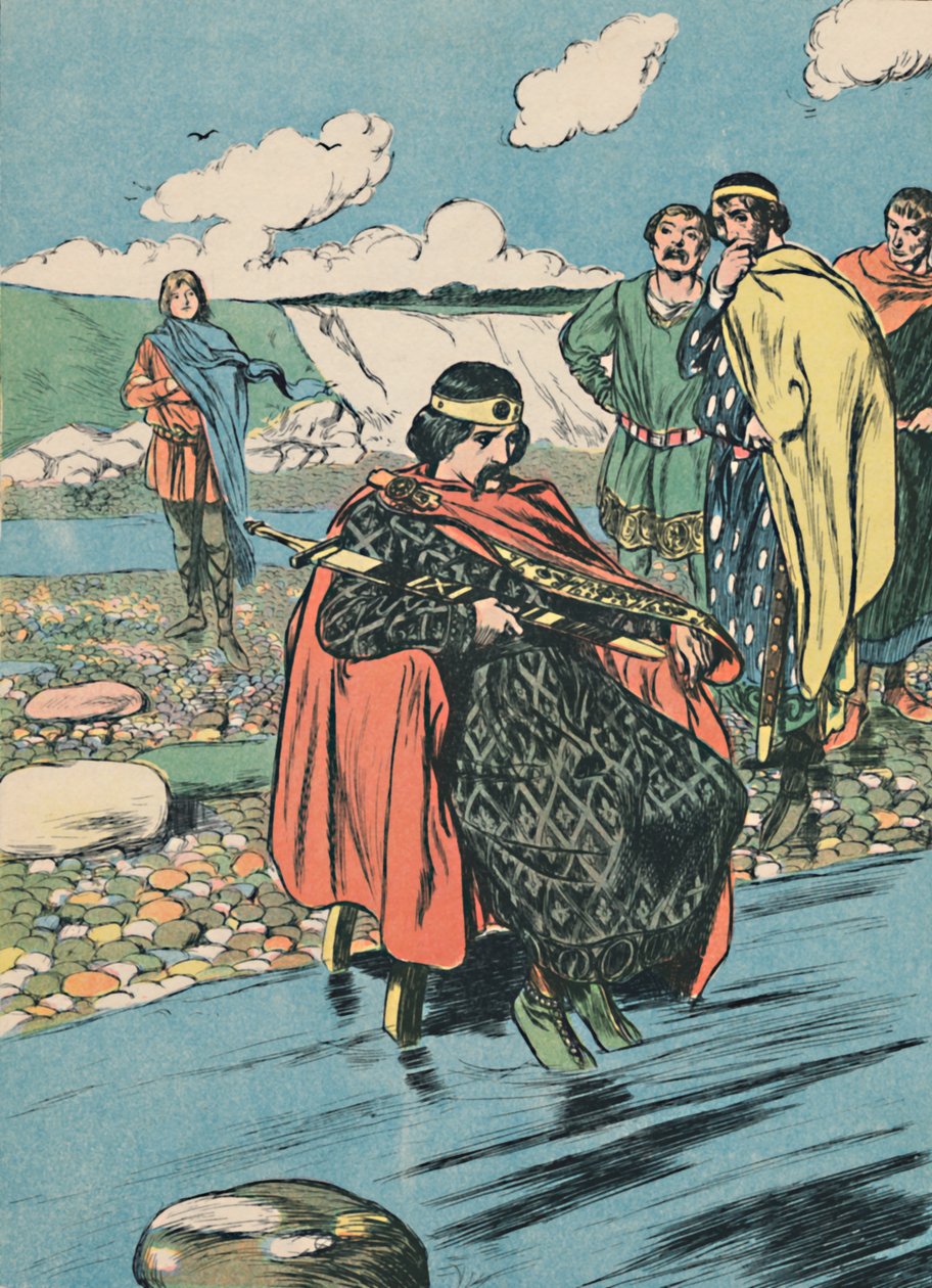 أوامر Canute The Tide to Stop ، c1907 بواسطة غير معروف
