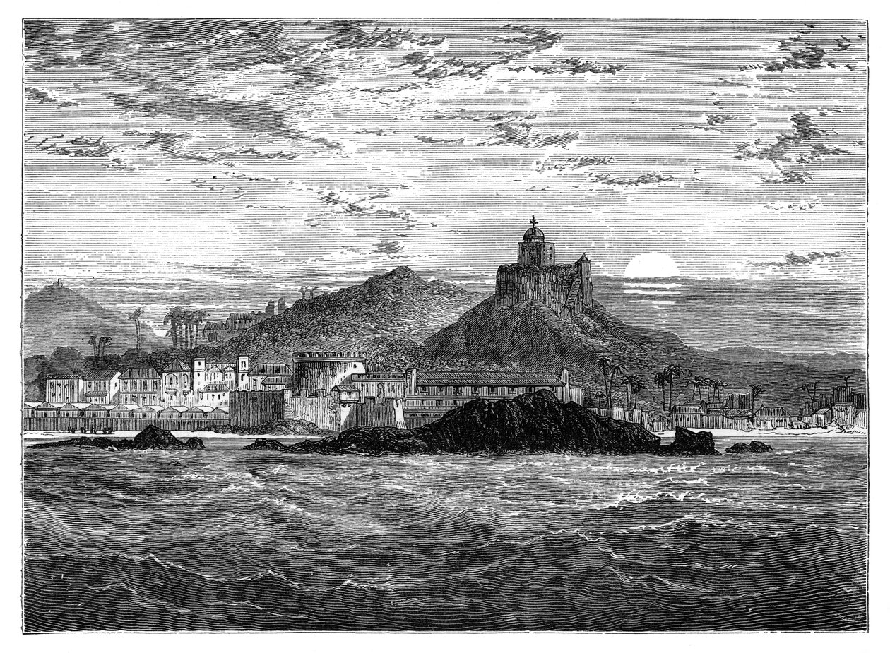 قلعة كيب كوست ، جولد كوست ، غرب أفريقيا ، c1890 بواسطة غير معروف